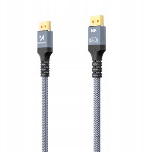 Kabel Wozinsky WPS-16AYL1S DisplayPort 2.1 Certyfikowany VESA 80 Gb/s 16K@60Hz 8K@120Hz 4K@240Hz HDR HDCP DSC 1m - czarny 7