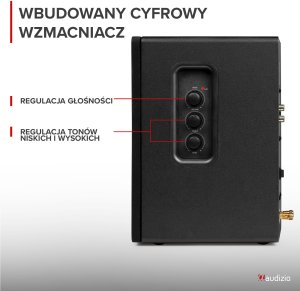 Zestaw aktywnych głośników półkowych KS01 80W, czarny one size 5