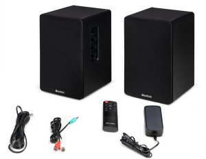 Zestaw aktywnych głośników półkowych KS01 80W, czarny one size 10