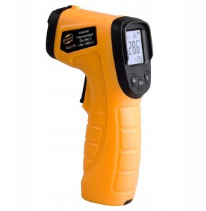 TERMOMETR LASEROWY PIROMETR BEZDOTYKOWY MIERNIK NA PODCZERWIEŃ -50 +590C 6