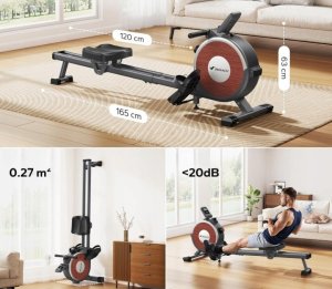 MERACH Q1S MR-R02B7 Wioślarz magnetyczny 16 poziomów oporu cichy nowy 4