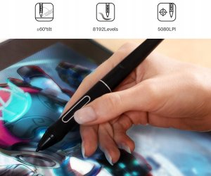 Tablet graficzny HUION Kamvas Pro 12 Tablet graficzny 11,6'' długopis z funkcją przechylania 6