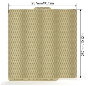BIQU BIQU Panda Dual Textured PEI - dwustronna nakładka z wzorem plastra miodu i pepitki - do Bambu Lab X1, P2S, P1 i A1 - 257x257mm} 3