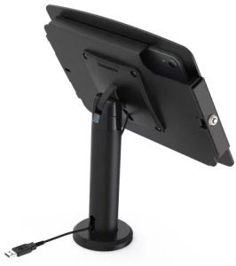 Compulocks iPad Mini 8.3" Space Enclosure Tilting Stand 8" - Aufstellung - fur Tablett - neigbares Standgehause - verriegelbar - hochwertiges Aluminium - Schwarz - Bildschirmgrosse: 21.1 cm (8.3") - Bodenaufstellung - fur Apple iPad mini (6. Generati 2