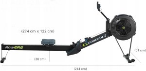 Concept2 RowErg wioślarz powietrzny model D ze standardowymi nogami nowy 5