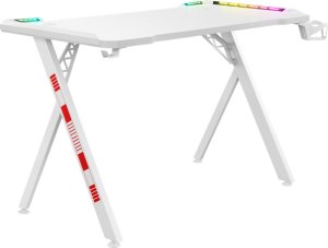 BIURKO DEFENDER INFINITY RGB BIAŁE GAMING 5