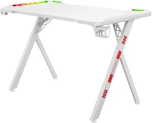 BIURKO DEFENDER INFINITY RGB BIAŁE GAMING 6