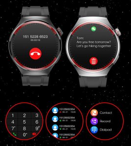 SMARTWATCH ZEGAREK WATCH ROZMOWY MENU POLSKIE PULS MĘSKI OKRĄGŁY SPORT PL MT78 2
