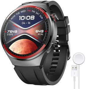 SMARTWATCH ZEGAREK WATCH ROZMOWY MENU POLSKIE PULS MĘSKI OKRĄGŁY SPORT PL MT78 3