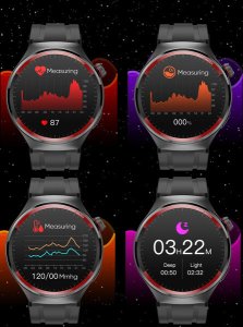 SMARTWATCH ZEGAREK WATCH ROZMOWY MENU POLSKIE PULS MĘSKI OKRĄGŁY SPORT PL MT78 10