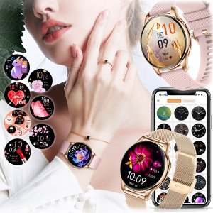 SMARTWATCH ZEGAREK WATCH DAMSKI ROZMOWY MENU POLSKIE PULS OKRĄGŁY SPORT PL Y11 2