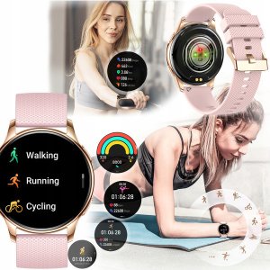 SMARTWATCH ZEGAREK WATCH DAMSKI ROZMOWY MENU POLSKIE PULS OKRĄGŁY SPORT PL Y11 5
