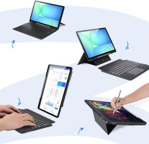 Etui z klawiaturą Dux Ducis (DK series) na Samsung Tab S10 FE+ (Plus) z podświetleniem - czarna 7