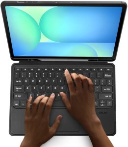 Etui z klawiaturą Dux Ducis (DK series) na Samsung Tab S10 FE+ (Plus) z podświetleniem - czarna 8