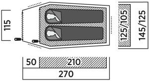 Oase Outdoors Tunnelzelt Reindal 2 olivgruen Modell 2025 6