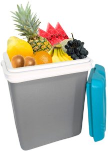 Lodówka Turystyczna 15L Extra Cold Eda Na Wkłady Mrożące Szara Biała Rączka 3