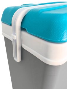 Lodówka Turystyczna 15L Extra Cold Eda Na Wkłady Mrożące Szara Biała Rączka 7