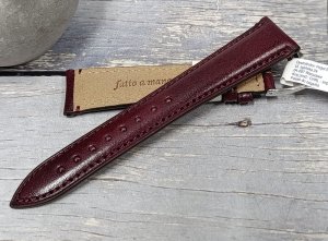 Skórzany pasek do zegarka 22 mm Morellato A01X6122E40081CR22 bordowy . 5