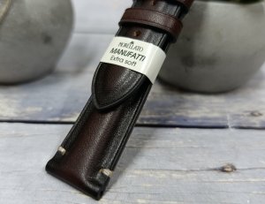 Skórzany pasek do zegarka 22 mm Morellato A01X6120E24034CR22 ciemnobrązowy . 6