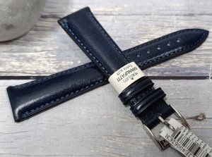 Skórzany pasek do zegarka 18 mm Morellato A01X6122E40062CR18 granatowy . 3