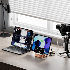 4smarts Ladestation Team 100W 5C/1A inkl. 6 Kabel, kupfer 7