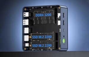 Mini PC GMKtec M5 PLUS AMD Ryzen 7 5825U 16GB RAM + 512GB WIN 11 Pro 9