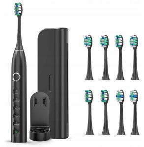 Szczoteczka Soniczna Do Zębów - Zestaw Etui + 8 końcówek - Elektryczna 2