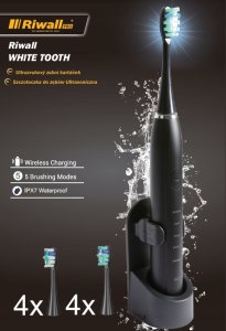 Szczoteczka Soniczna Do Zębów - Zestaw Etui + 8 końcówek - Elektryczna 3