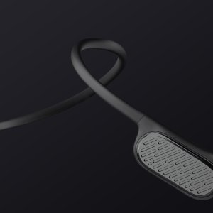 Nowe Wodoodporne Słuchawki Bluetooth z Przewodnictwem Kostnym Occamo AquaPro na Basen do Pływania IP68 Czarne 2