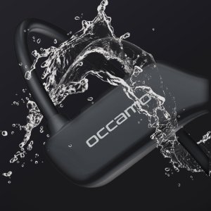 Nowe Wodoodporne Słuchawki Bluetooth z Przewodnictwem Kostnym Occamo SwimBeat na Basen do Pływania IP68 Czarne 2
