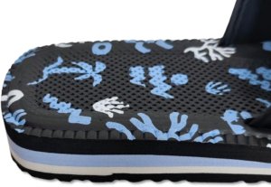 Piankowe klapki Kubota - Rzep Rozmiar 44 - Morskie 6