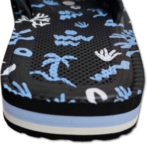 Piankowe klapki Kubota - Rzep Rozmiar 44 - Morskie 7