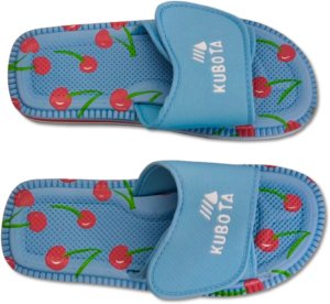 Piankowe klapki Kubota - Rzep Rozmiar 38 - Wiśnie 3