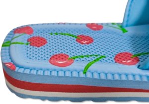 Piankowe klapki Kubota - Rzep Rozmiar 38 - Wiśnie 6