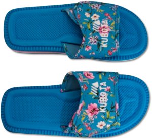 Piankowe klapki Kubota - Rzep Rozmiar 37 - Kwiaty 3