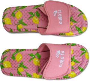Piankowe klapki Kubota - Rzep Rozmiar 39 - Cytryny 3