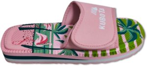 Piankowe klapki Kubota - Rzep Rozmiar 39 - Flamingi 4
