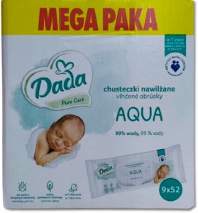 Dada Chusteczki nawilżane Pure Care Aqua 9x52szt 3
