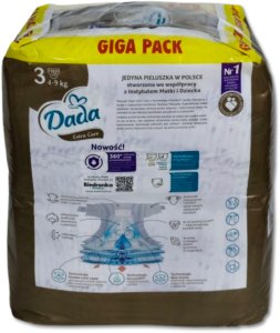 Pieluchy Dada Extra Care 3 BAG 4-9kg 192szt. 5