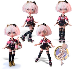 MANGA HELLO KITTY Golden Diva, lalka 3