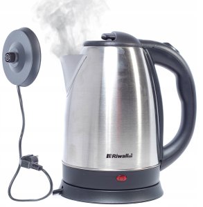 CZAJNIK ELEKTRYCZNY BEZPRZEWODOWY METALOWY OBROTOWY 1.8L FAST RIWALL RCZ-01 10