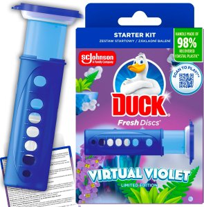 Duck Fresh Discs Virtual Violet - Żelowy Krążek Do Toalety 36ml + Aplikator 2