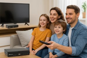 TUNER DEKODER DVB-T2 HEVC TV NAZIEMNEJ H.265 USB HDMI PILOT RIWALL RTN-01 13