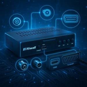 TUNER DEKODER DVB-T2 HEVC TV NAZIEMNEJ H.265 USB HDMI PILOT RIWALL RTN-01 14