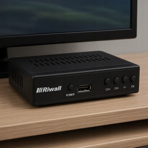 TUNER DEKODER DVB-T2 HEVC TV NAZIEMNEJ H.265 USB HDMI PILOT RIWALL RTN-01 15