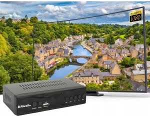 TUNER DEKODER DVB-T2 HEVC TV NAZIEMNEJ H.265 USB HDMI PILOT RIWALL RTN-01 5