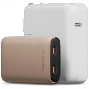 Ładowarka sieciowa Energea TravelWorld Edge 65W 2xUSB-C PD/PPS/QC3.0 (US/UK/EU) złota 2