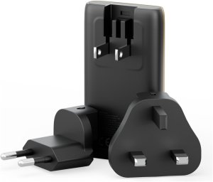 Ładowarka sieciowa Energea TravelWorld Edge 65W 2xUSB-C PD/PPS/QC3.0 (US/UK/EU) złota 5