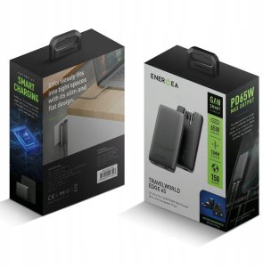 Ładowarka sieciowa Energea TravelWorld Edge 65W 2xUSB-C PD/PPS/QC3.0 (US/UK/EU) grafitowy 11