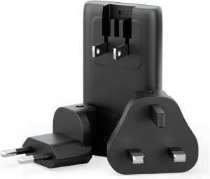 Ładowarka sieciowa Energea TravelWorld Edge 65W 2xUSB-C PD/PPS/QC3.0 (US/UK/EU) grafitowy 5
